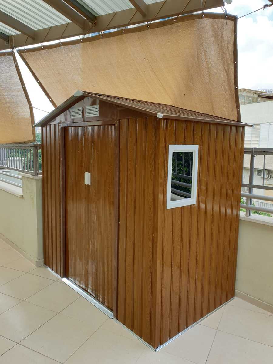 מחסן מתכת פרמיום דגם 2.13X1.27 Garden Top W74