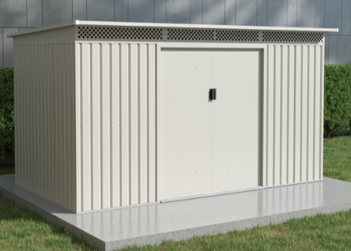 מחסן מתכת דגם Bella-C לבן 3.40X1.42 Garden Top