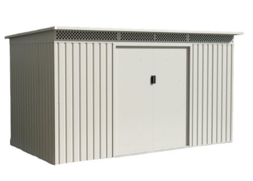 מחסן מתכת דגם Bella-C לבן 3.40X1.42 Garden Top