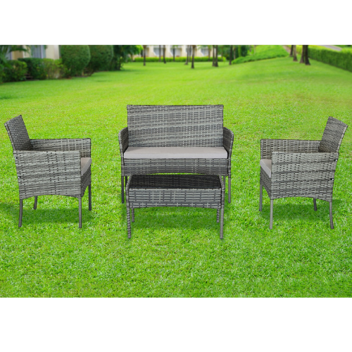 פינת ישיבה דגם סנטוריני אפור כהה