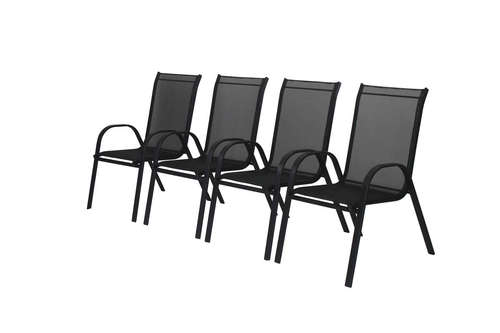 סט פינת אוכל דגם סול PLAYA שולחן זכוכית שקופה + 4 כיסאות