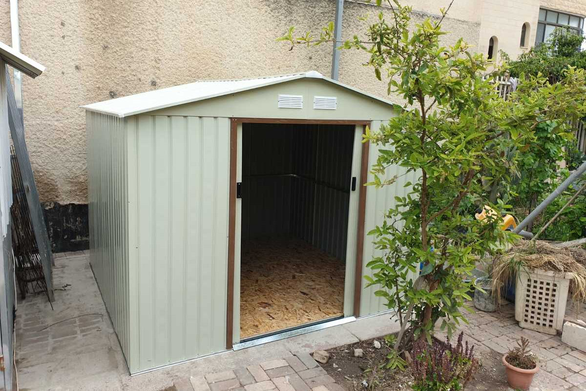 מחסן מתכת פרמיום דגם 2.77X2.55 Garden Top T98