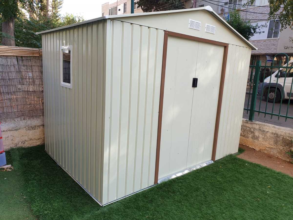 מחסן מתכת פרמיום דגם 2.77X1.91 Garden Top T96