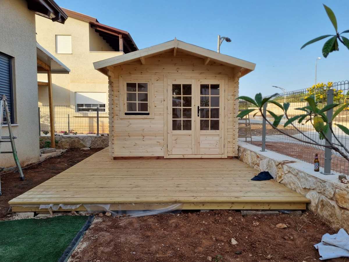 מחסן עץ אירופאי 3X3 עובי 34 מ"מ EverGreen