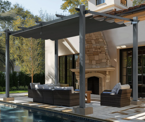 פרגולה מפוארת אלומיניום 3X3 דגם קיסר Garden Top