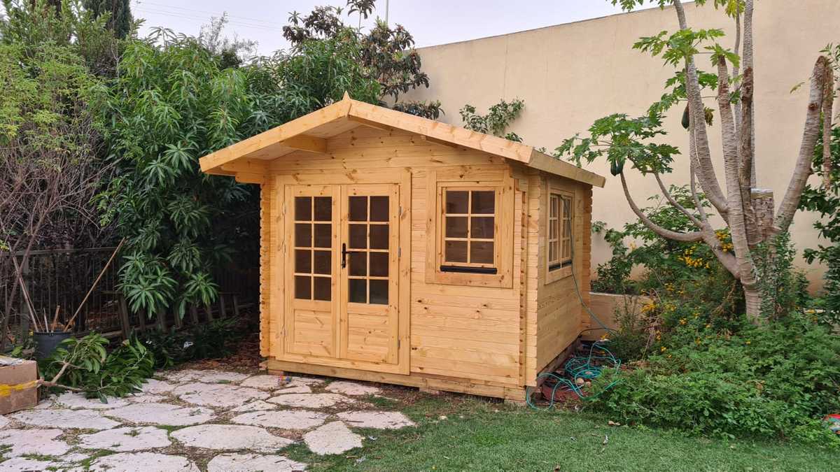 מחסן עץ אירופאי 3X3 עובי 34 מ"מ EverGreen