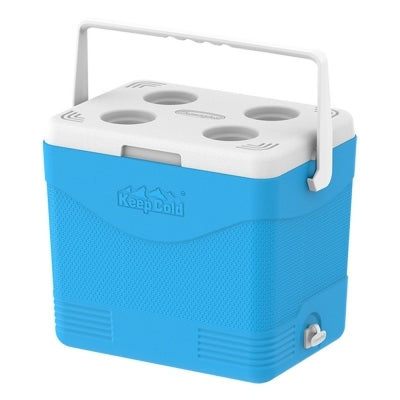 צידנית פרמיום 24 ליטר עם מחזיקי כוסות KeepCold