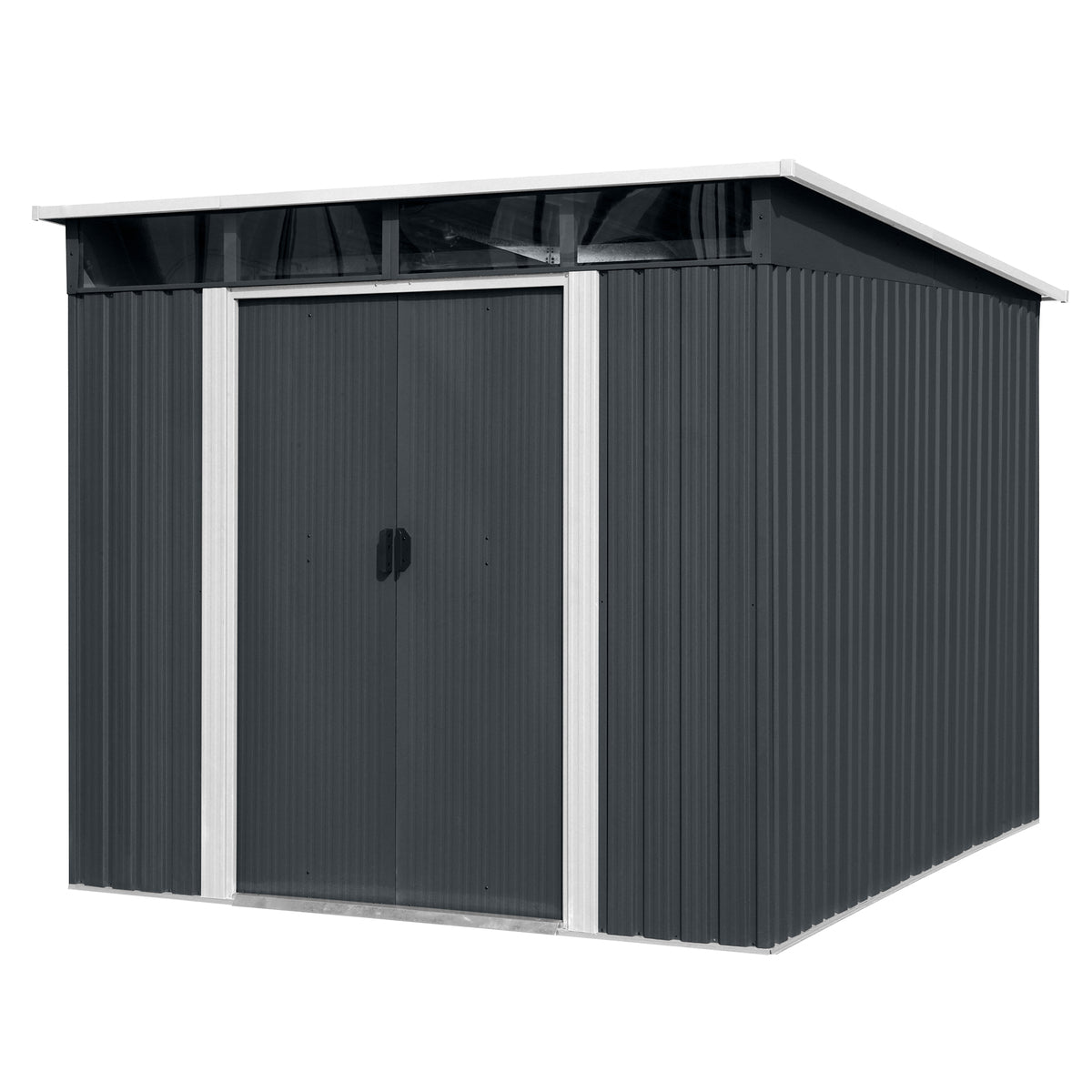 מחסן מתכת דגם PS0908 מידה 2.38X2.79 Garden Top