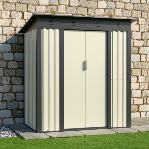 מחסן מתכת דגם SA2 מידה Garden Top 1.20X1.80