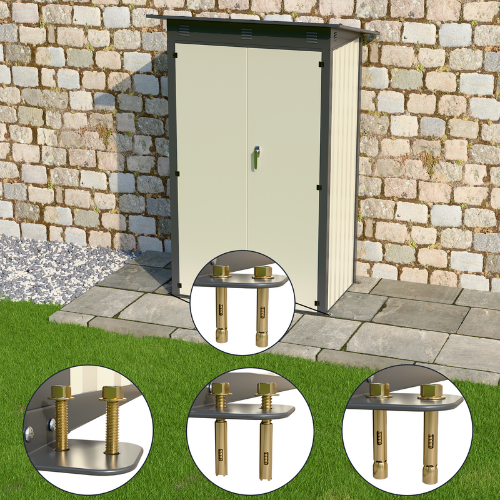 מחסן מתכת דגם SA3 מידה Garden Top 0.90X1.20
