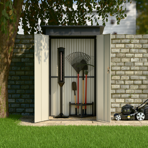 מחסן מתכת דגם SA4 מידה Garden Top 1.20X1.20