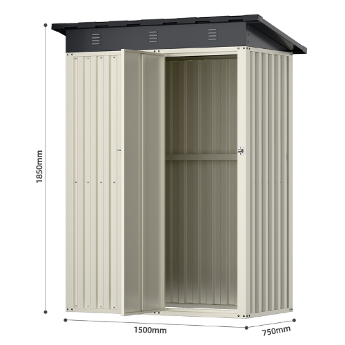 מחסן מתכת דגם SA5 מידה Garden Top 0.75X1.50