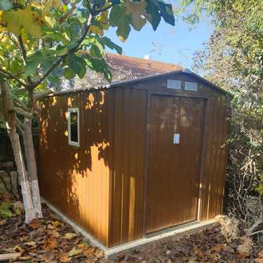 מחסן מתכת פרמיום דגם 2.13X3.19 Garden Top W710