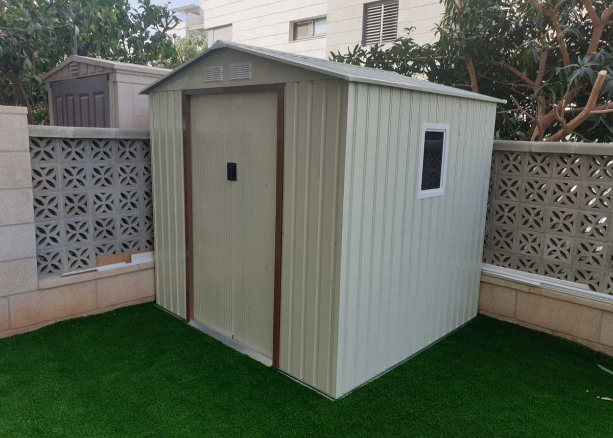 מחסן מתכת פרמיום דגם 2.13X1.91 Garden Top T76