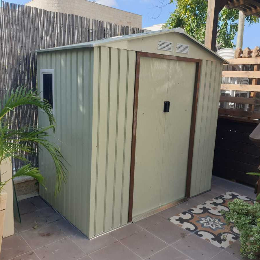 מחסן מתכת פרמיום דגם 2.13X1.27 Garden Top T74