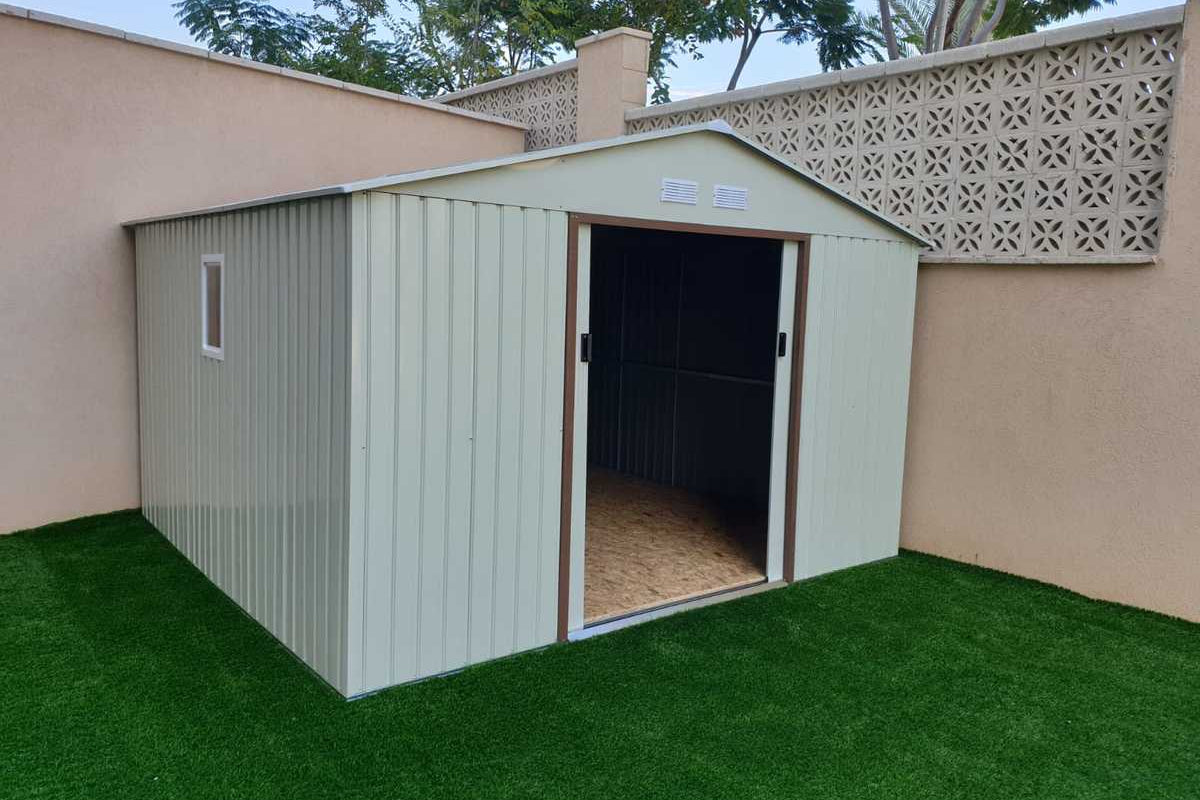 מחסן מתכת פרמיום דגם 3.40X3.82 Garden Top T1112