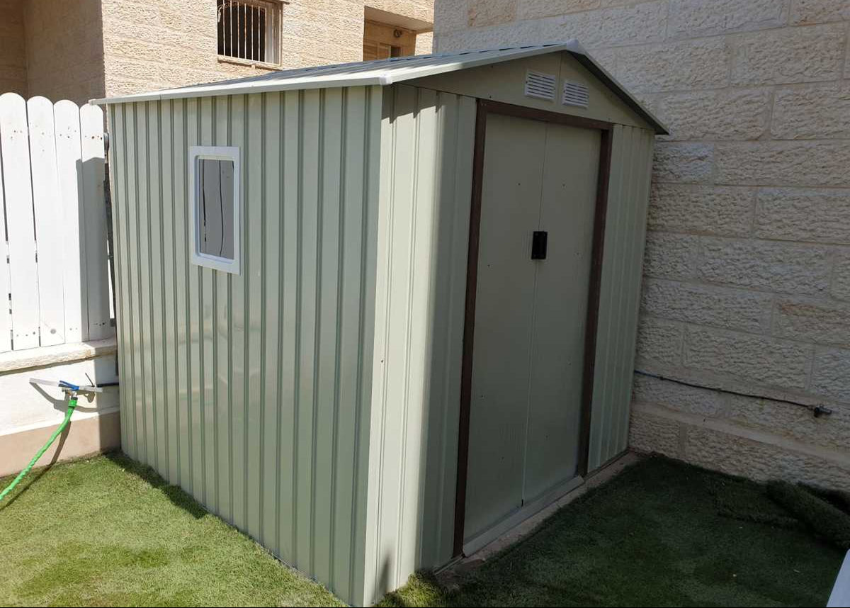 מחסן מתכת פרמיום דגם 2.13X1.91 Garden Top T76