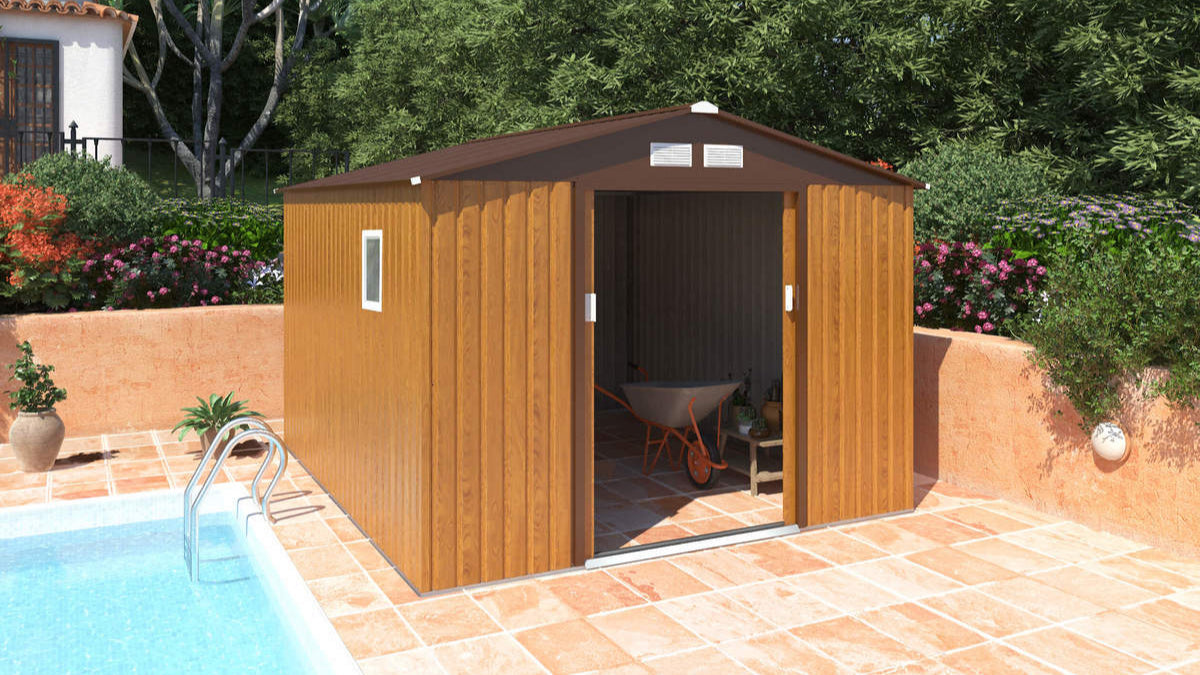 מחסן מתכת פרמיום דגם 2.77X3.19 Garden Top W910