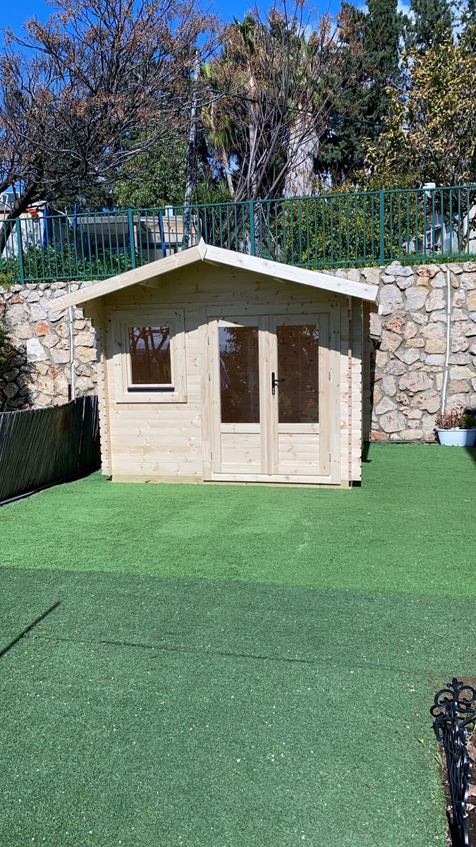 מחסן גינה עץ אירופאי 3x3 עובי 28 מ"מ דגם Ringwood EverGreen